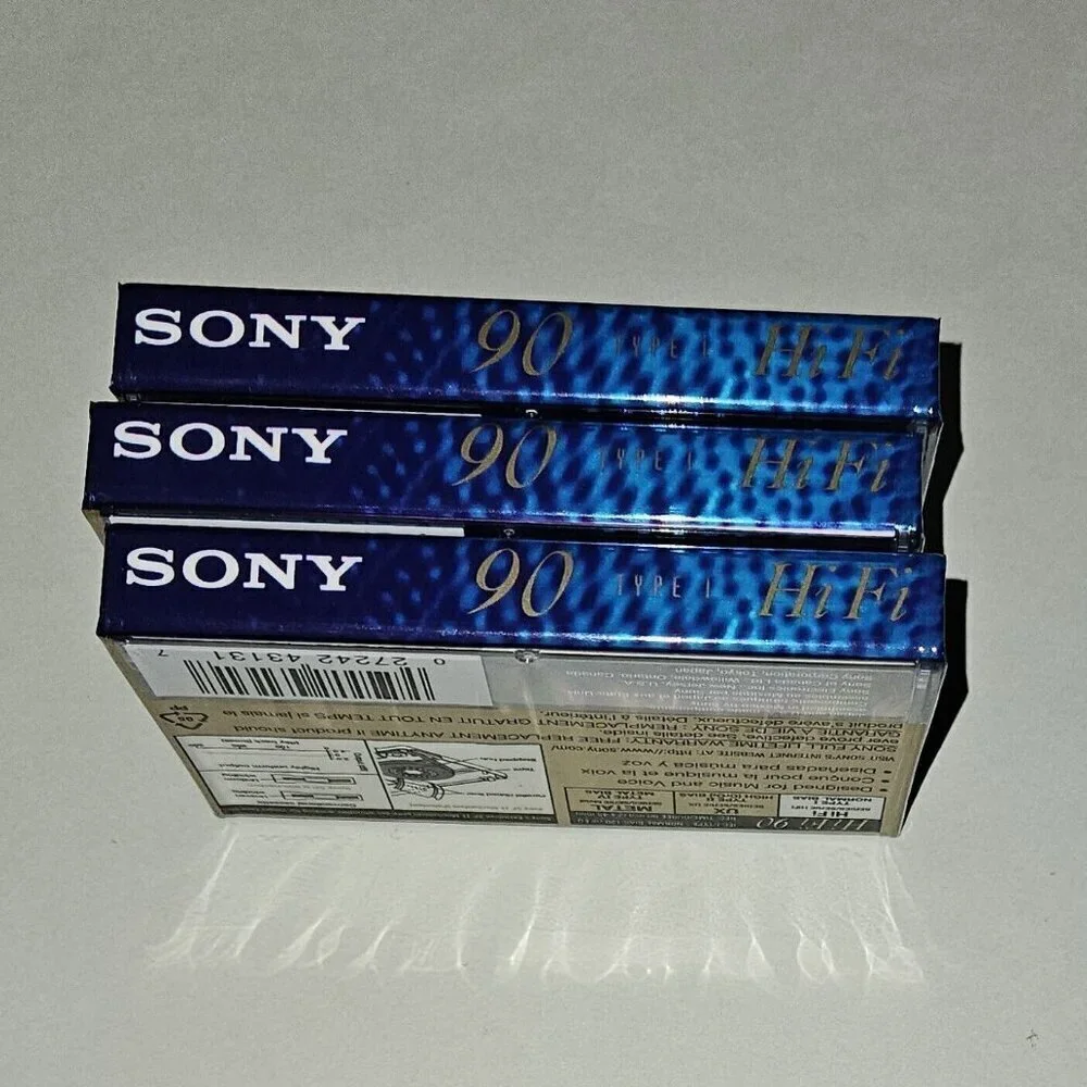 12 Sony Audio Cassette Tapes Blank Lot 60 90 Minutes Normal Bias FACTORY SEALED